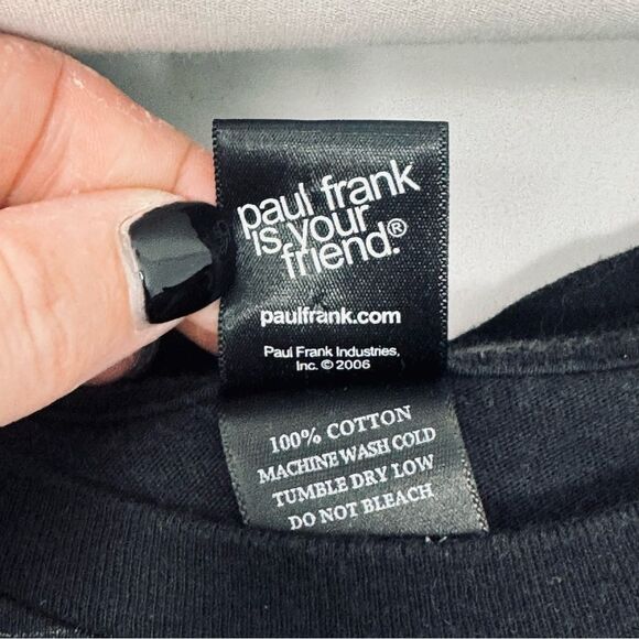 Paul Frank. Women's Black Graphic Tee Paul Frank is Your Friend. Size Large. - Picture 4 of 11